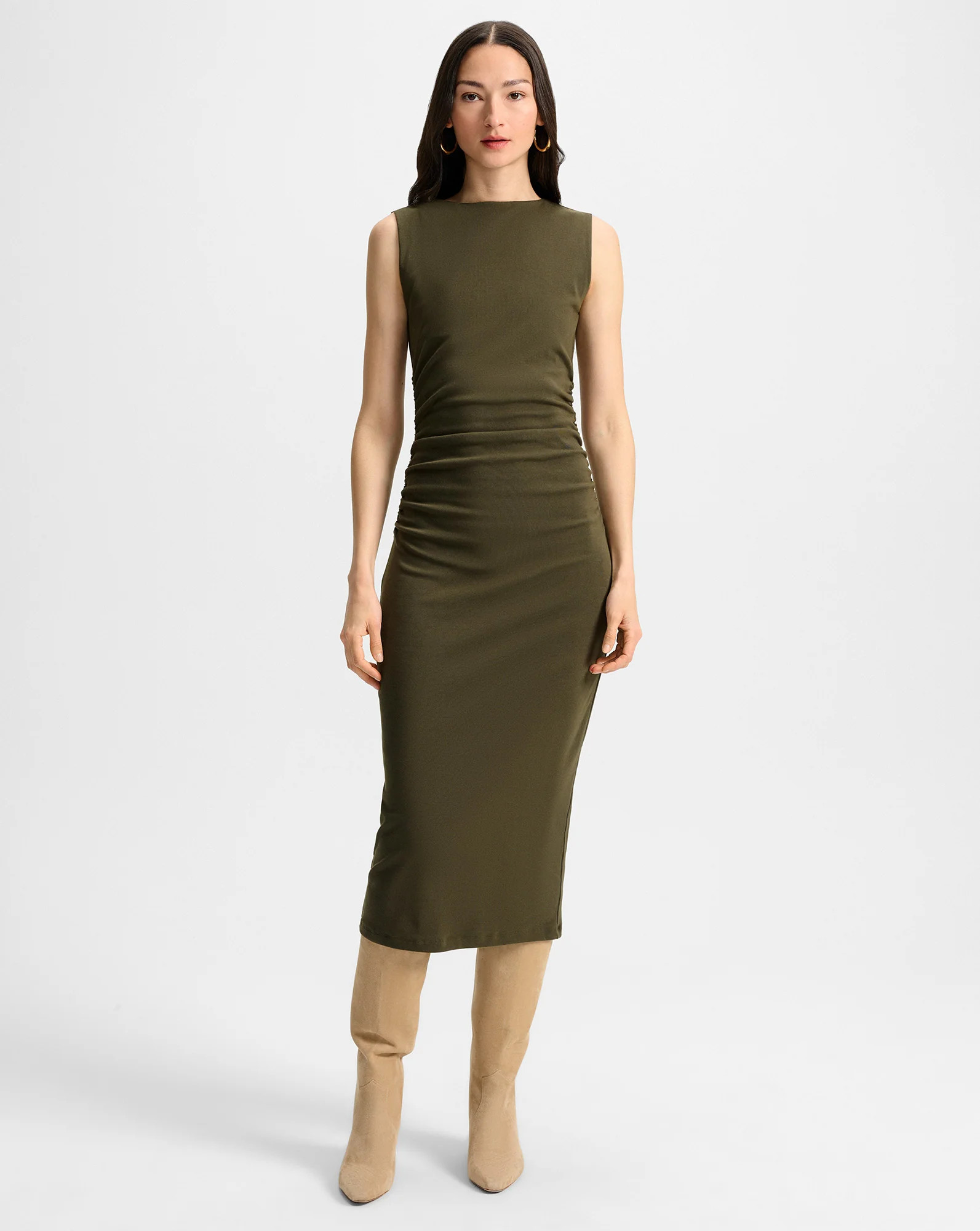 Charissa Stretch-Cotton Midi Dress | Veronica Beard