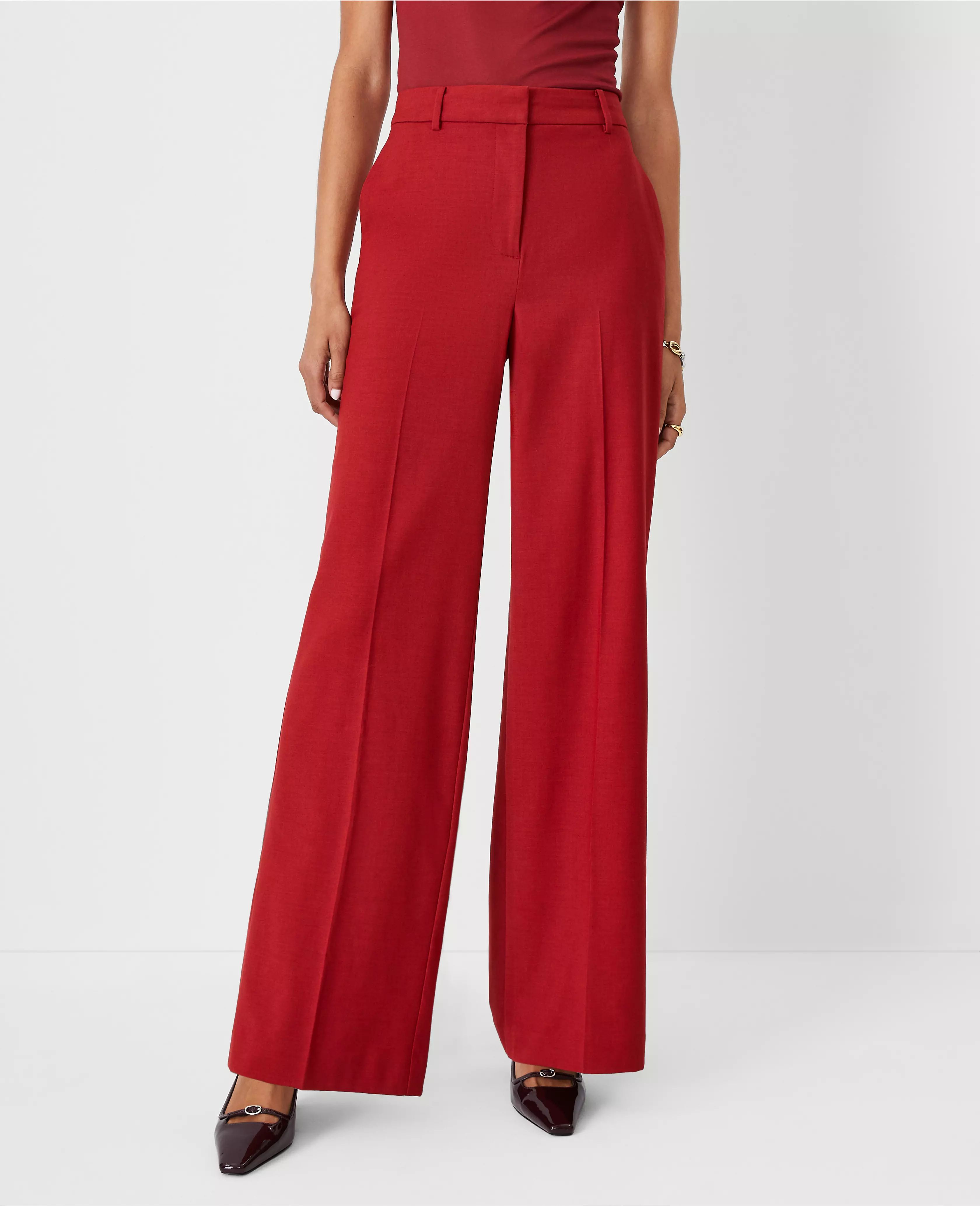 The Petite Wide Leg Pant in Lightweight Weave | Ann Taylor (US)