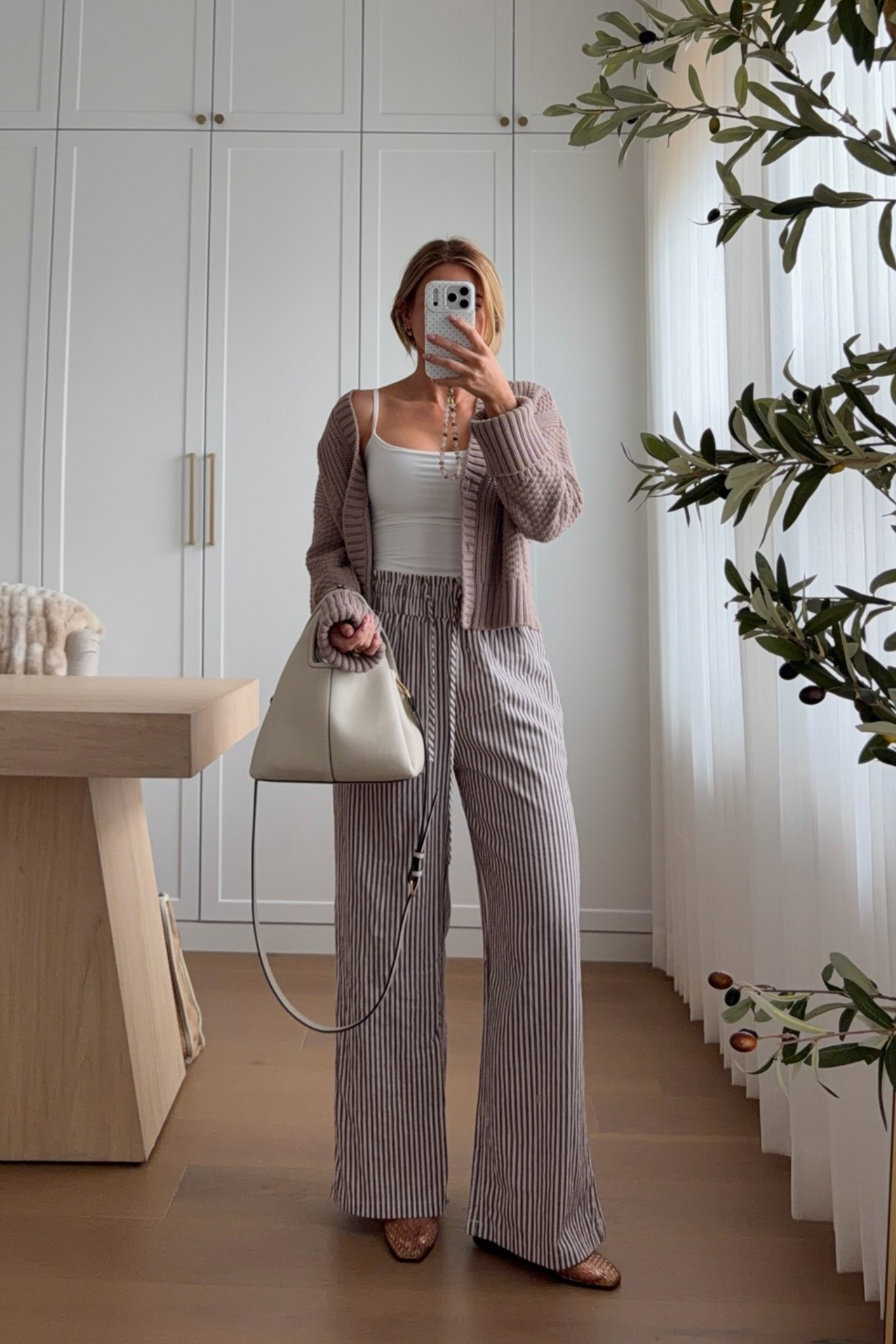 tank: xs // pants: small // cardigan: xs