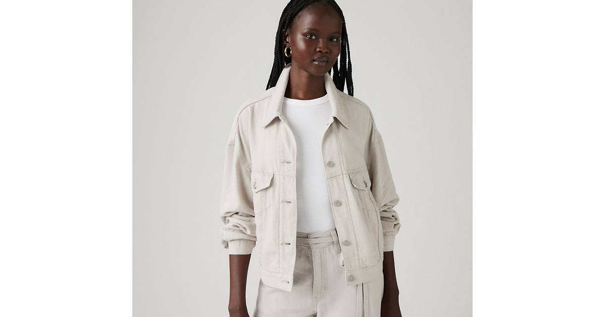 Levi's® PremiumShrunken '90s Linen Blend Lightweight Trucker JacketSale price is$63.98Original P... | Levi's US