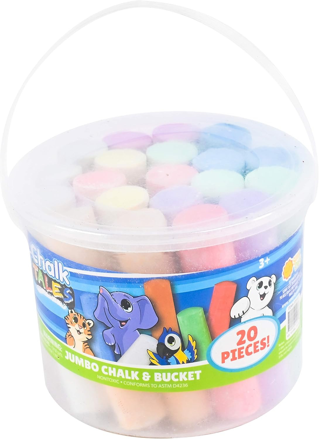 Sunny Days Entertainment Maxx Chalk 20 Piece Sidewalk Chalk Play Set for Kids; Outdoor Jumbo Chal... | Amazon (US)