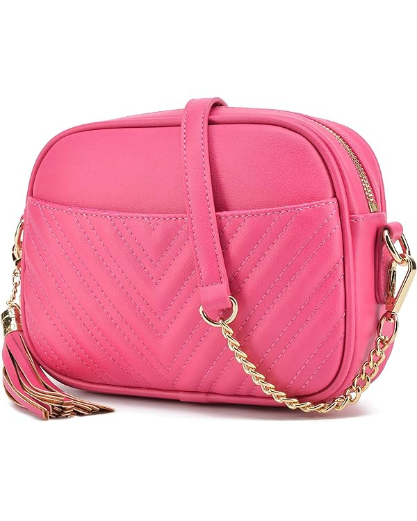 lola mae Quilted Crossbody Bag, Trendy Design Shoulder Purse | Amazon (US)