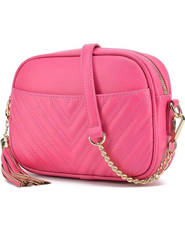 lola mae Quilted Crossbody Bag, Trendy Design Shoulder Purse | Amazon (US)