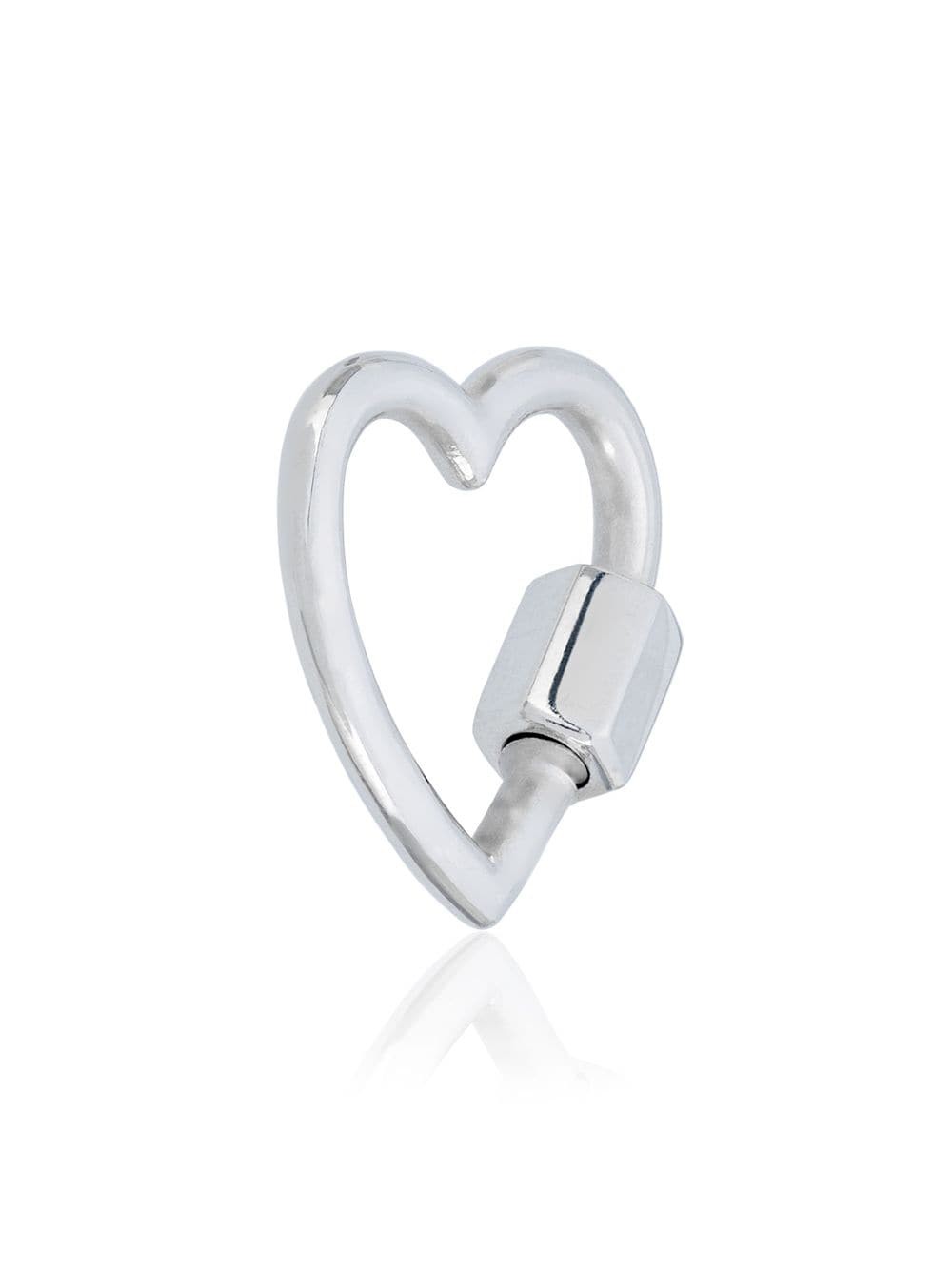Marla Aaron silver Baby Heart lock - Metallic | FarFetch Global