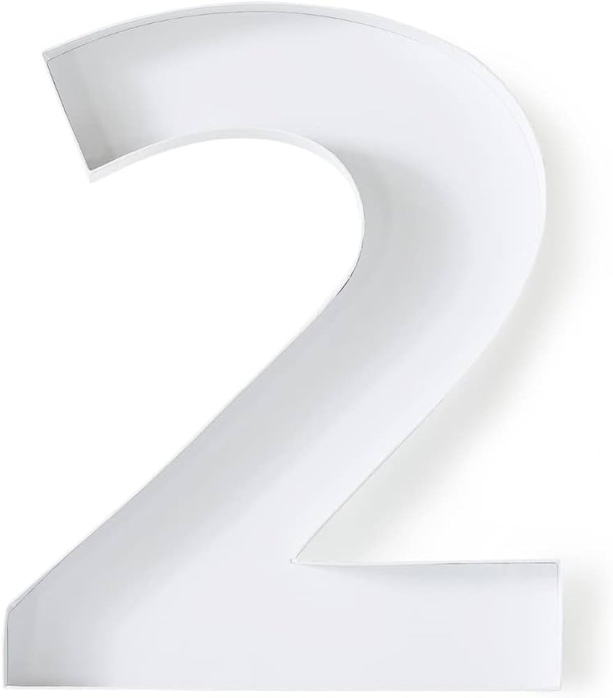 Soul & Lane Fillable Cardboard Number Charcuterie Board Box, Large Paper Mache Numbers Shaped Cut... | Amazon (US)
