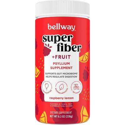 Bellway Super Fiber + Fruit, Psyllium Husk Fiber Supplement Powder - Raspberry Lemon - 8.3oz | Target
