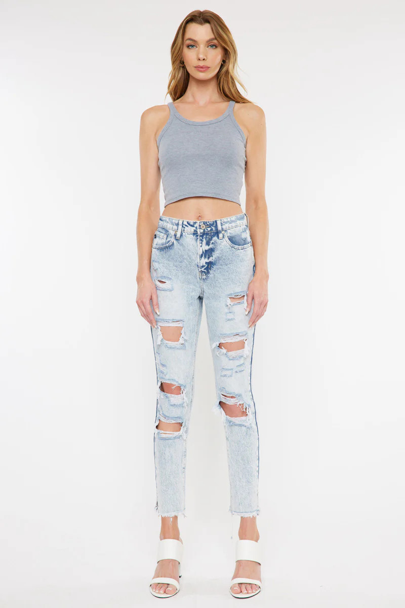 Collie High Rise Mom Jeans | Kancan USA
