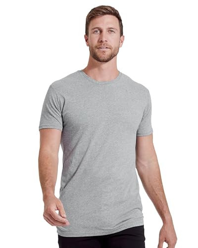 True Classic Mens T-Shirts – Short Sleeve Crew Neck T Shirts for Man, Cotton Blend Plain Novelty Men's T-Shirts, Pack of 1, All-Heather Gray, 3XL Tall | Amazon (US)