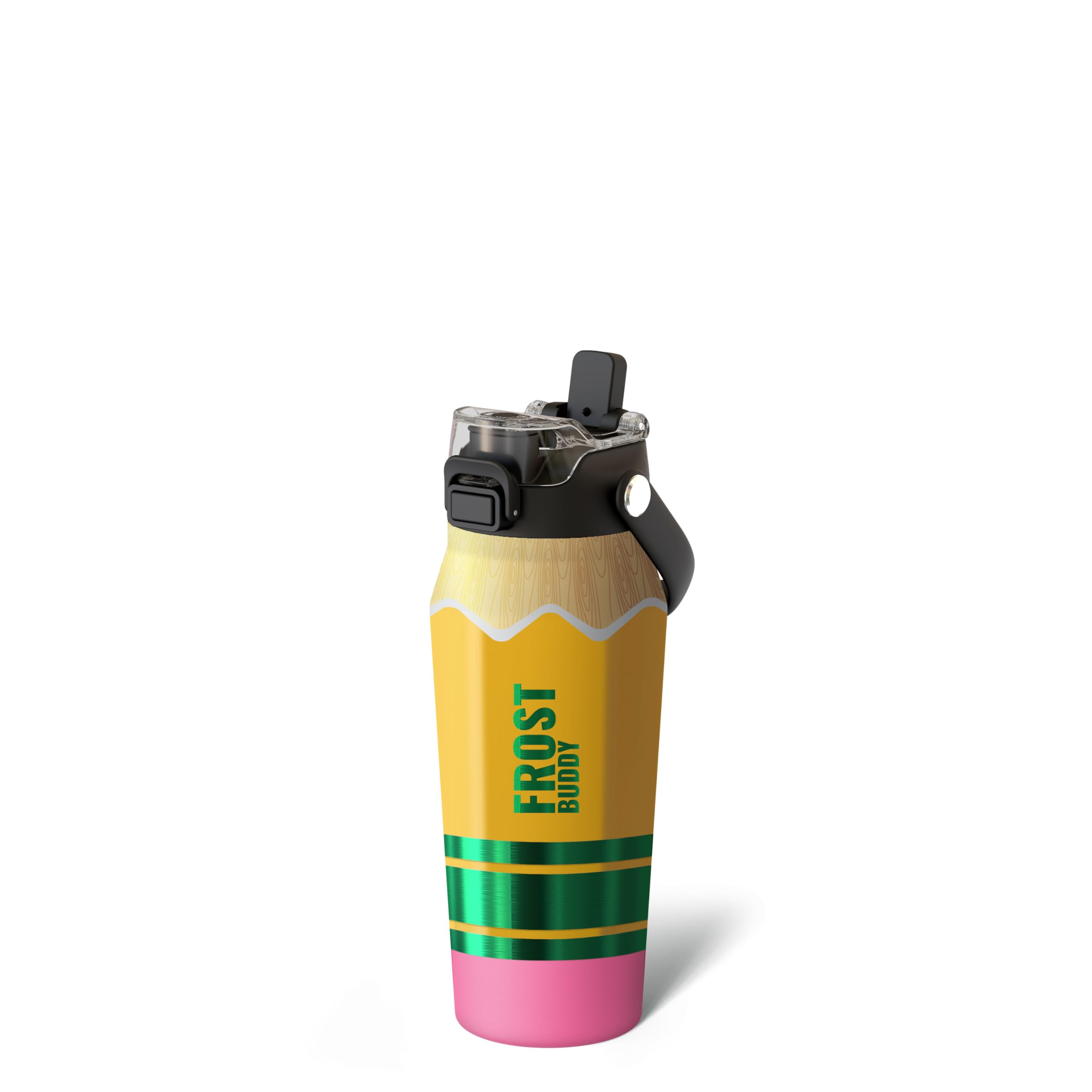 Frost Buddy 16oz Insulated Water Bottle with Straw & Chug Lid | Leak-Proof Stainless Steel | 24-H... | Amazon (US)