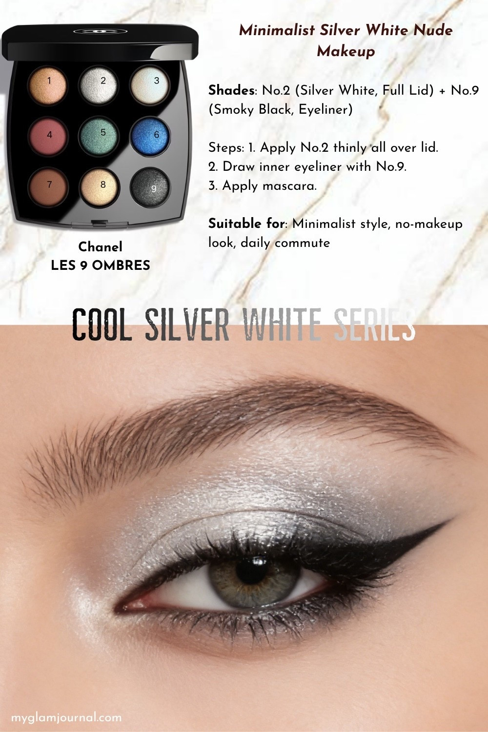 Chanel LES 9 OMBRES Tutorial | Minimalist Silver Nude Eye Makeup

#LTKBeauty