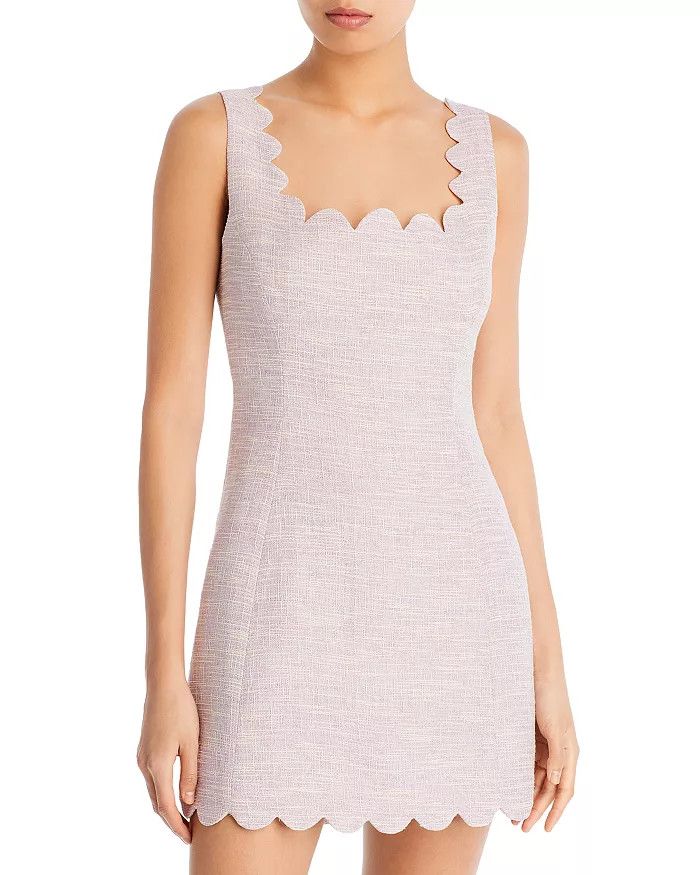 Tweed Scalloped Sheath Mini Dress - 100% Exclusive | Bloomingdale's (US)