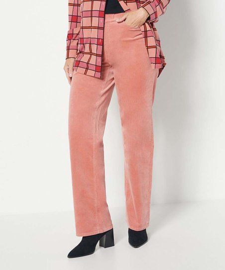 Denim & Co. Antiqued Rose Corduroy Full-Length Wide-Leg Pants - Women's Tall, Petite & Petite Plu... | Zulily