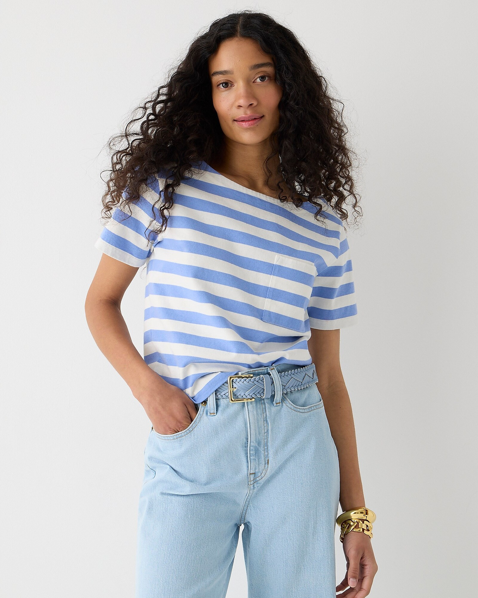 Short-sleeve T-shirt in stripe | J. Crew US