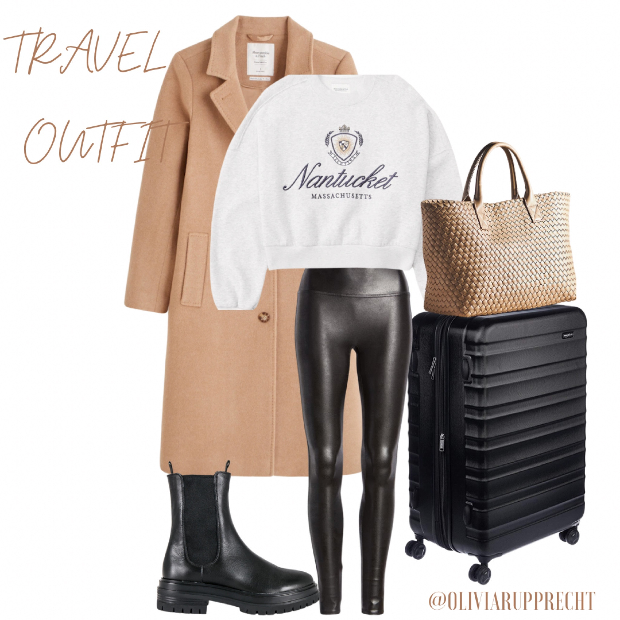 Travel outfits | coat | sweater | bag | purse | luggage | boots | black | tan | airport | style | fashion | trend | 

#LTKstyletip #LTKtravel #LTKitbag