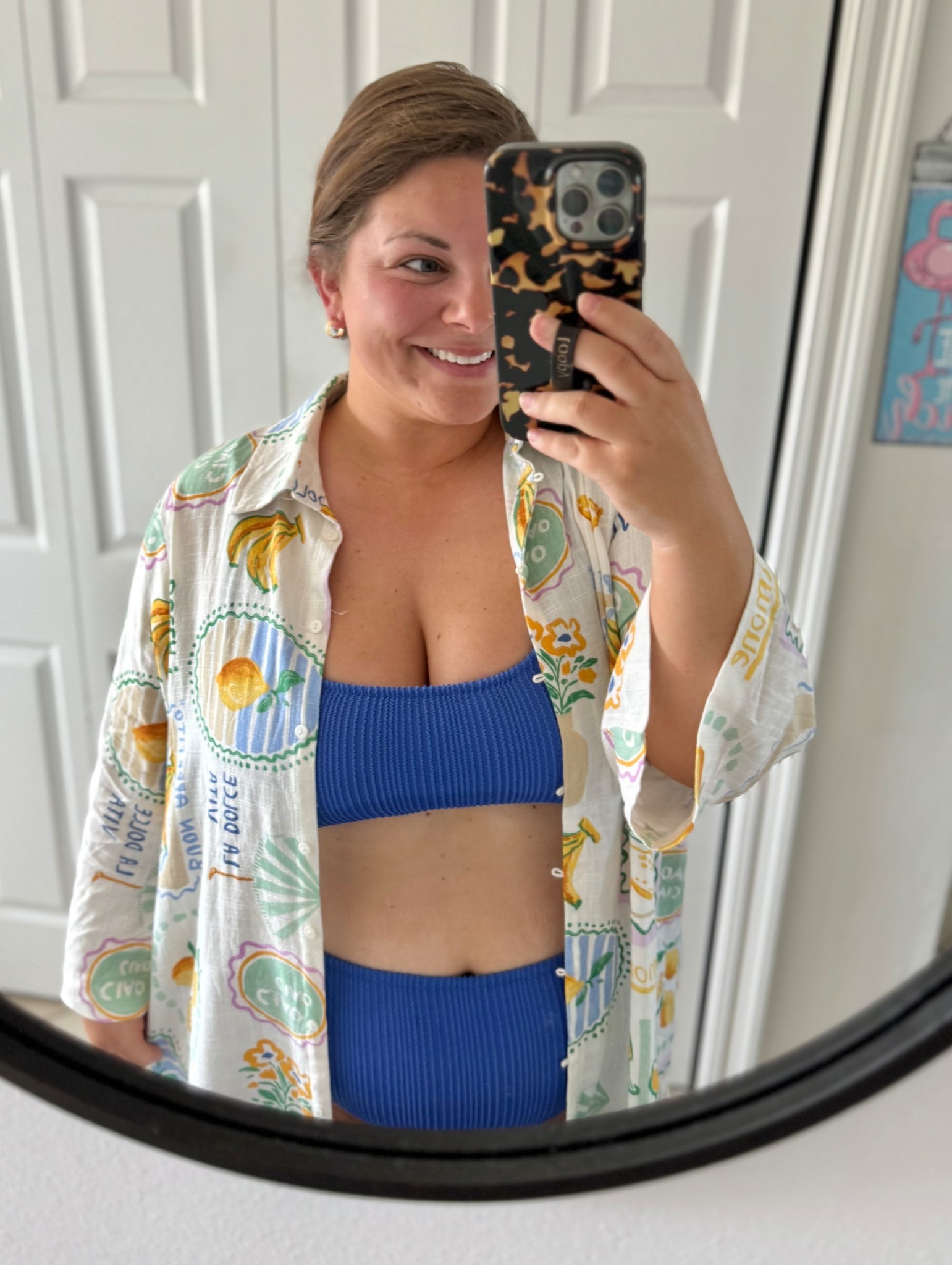 The perfect high waisted mama suit for an awesome price! Wearing an XL in all 3 

#LTKSwim #LTKTravel