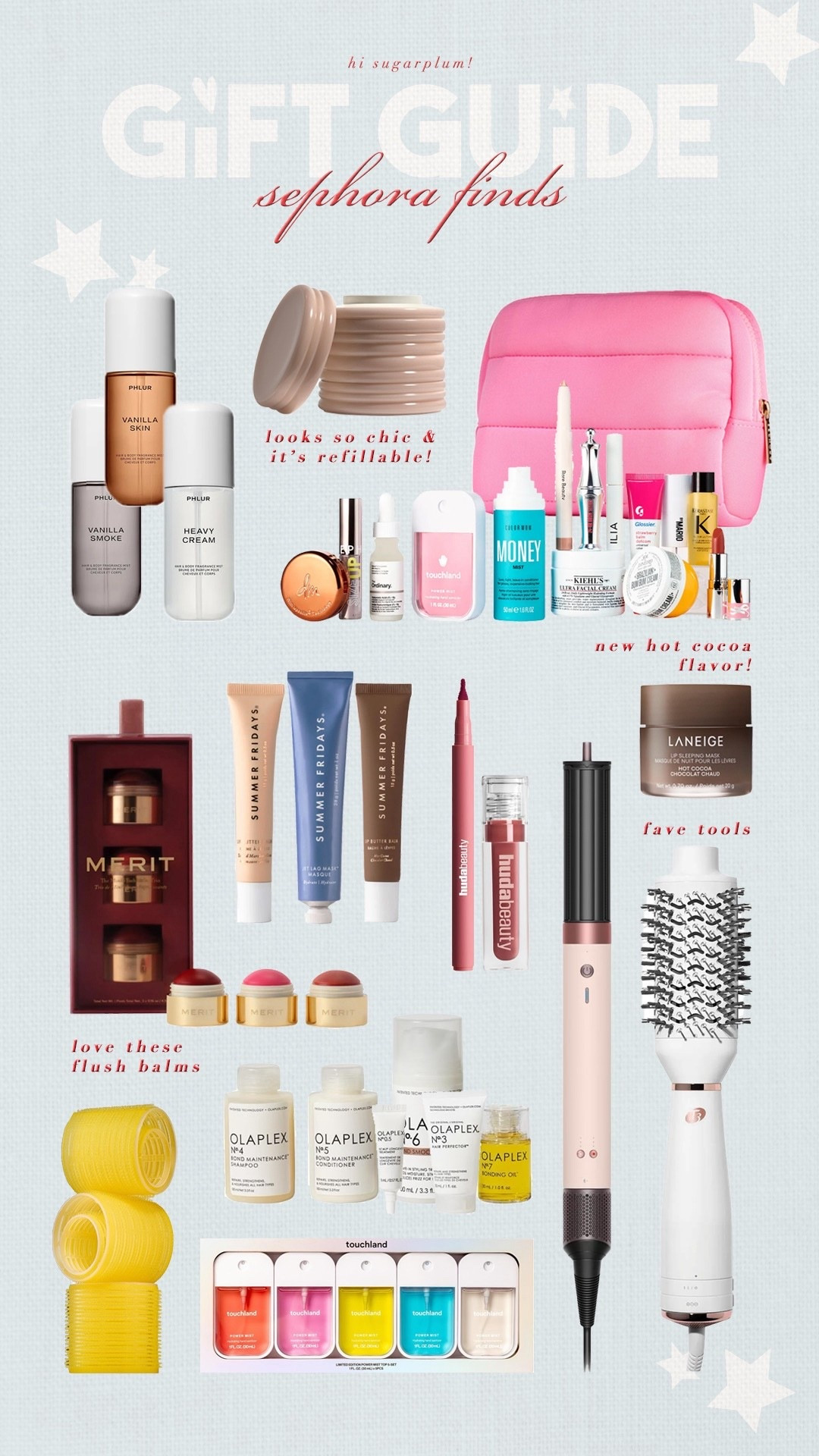 Sugarplum Gift Guide - Sephora Beauty Finds | Hi Sugarplum! 

Use code 💋EVERYTHING💋 to save 10-20%!

#LTKHoliday #LTKBeauty #LTKGiftGuide