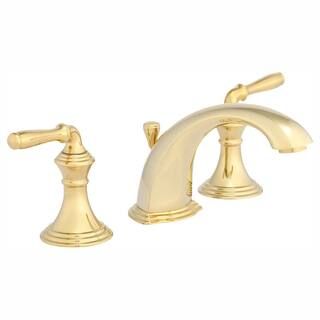 KOHLER Devonshire 8 in. Widespread 2-Handle Low-Arc Bathroom Faucet in Vibrant Polished Brass-K-3... | The Home Depot