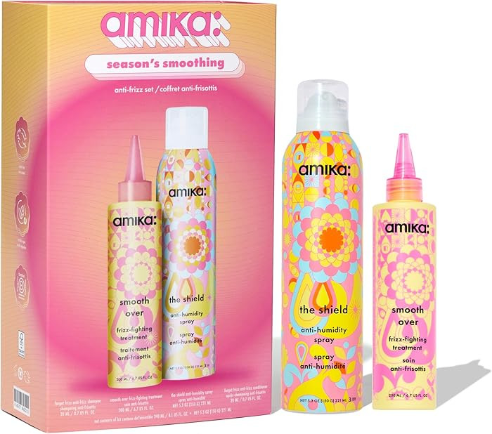 amika the shield anti-humidity spray | lightweight, invisible heat protection spray, contains UV ... | Amazon (US)