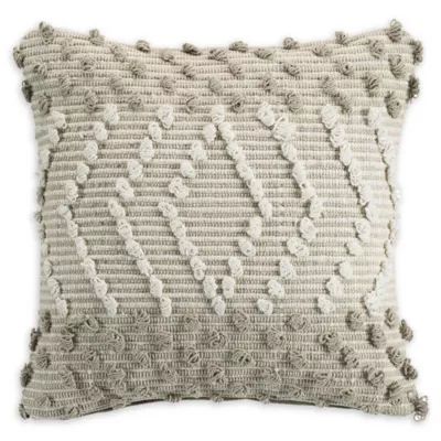 Clifton Woven Knot Square Throw Pillow in Natural | Bed Bath & Beyond