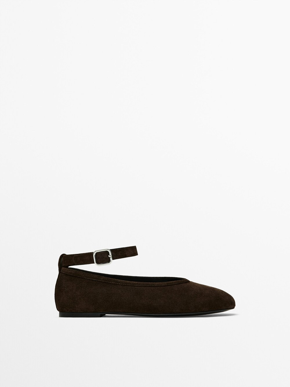 Ballet flats with buckled strap | Massimo Dutti UK