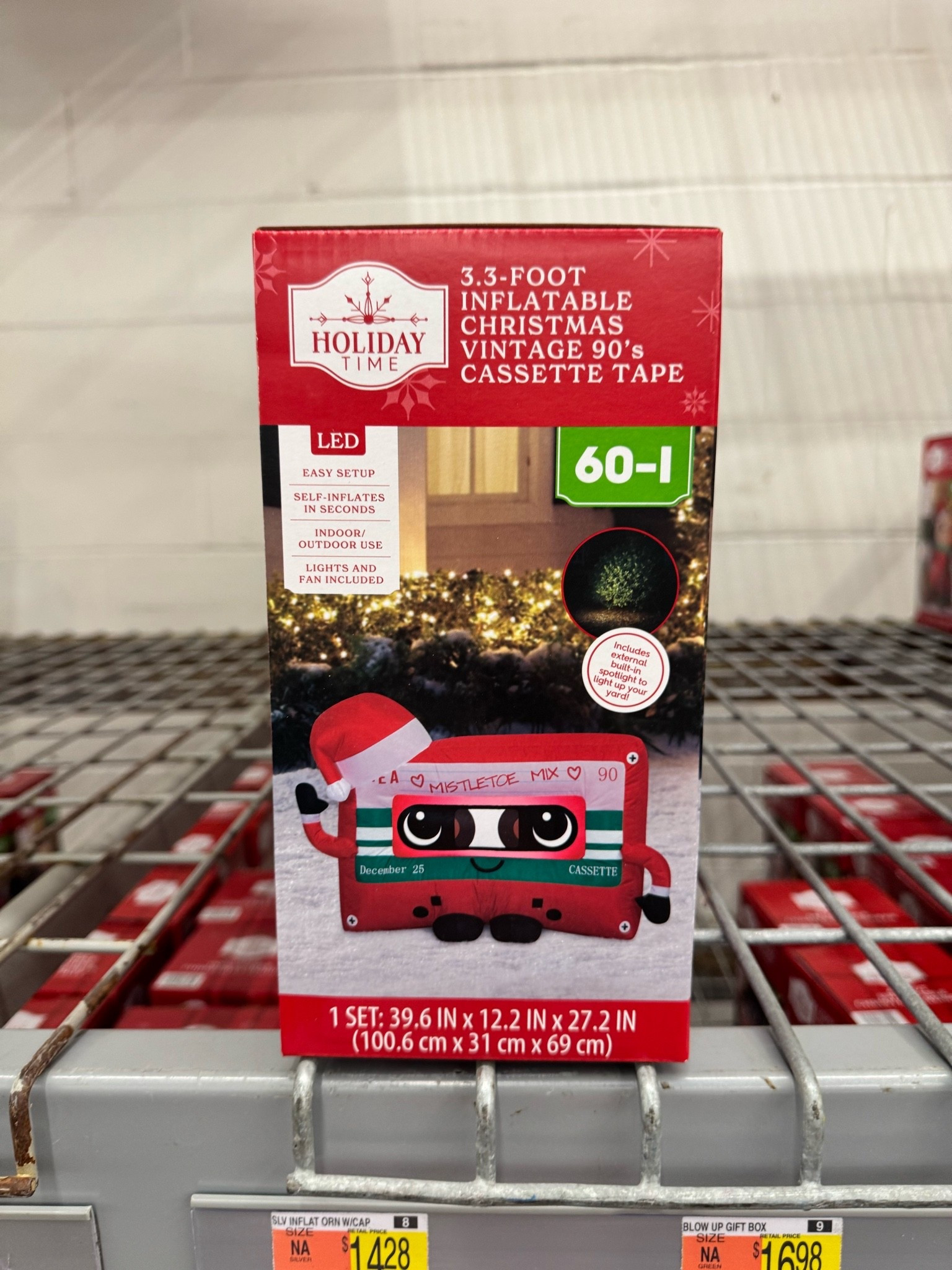 Love the retro vibe of the cassette blow up! And the title, mistletoe mix, perfect! Raise your hand if you ever made a cassette mix tape. 🙋🏻‍♀️

#LTKSeasonal #LTKHome