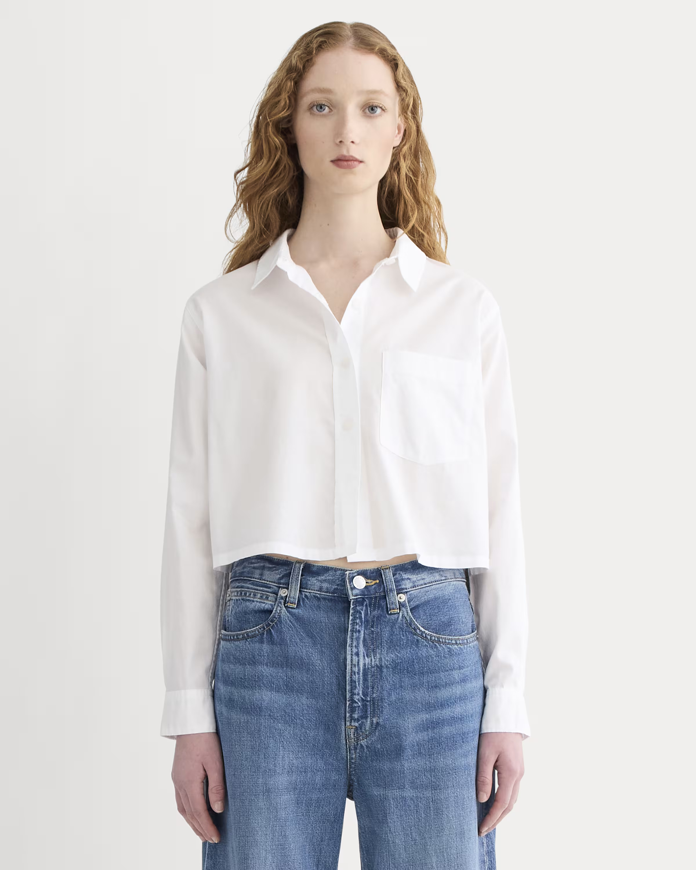 The Way-Short Shirt in Silky Cotton | Everlane
