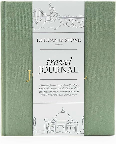 Amazon.com : DUNCAN & STONE PAPER CO. Travel Journals - Elegant Journaling Notebook To Record All... | Amazon (US)