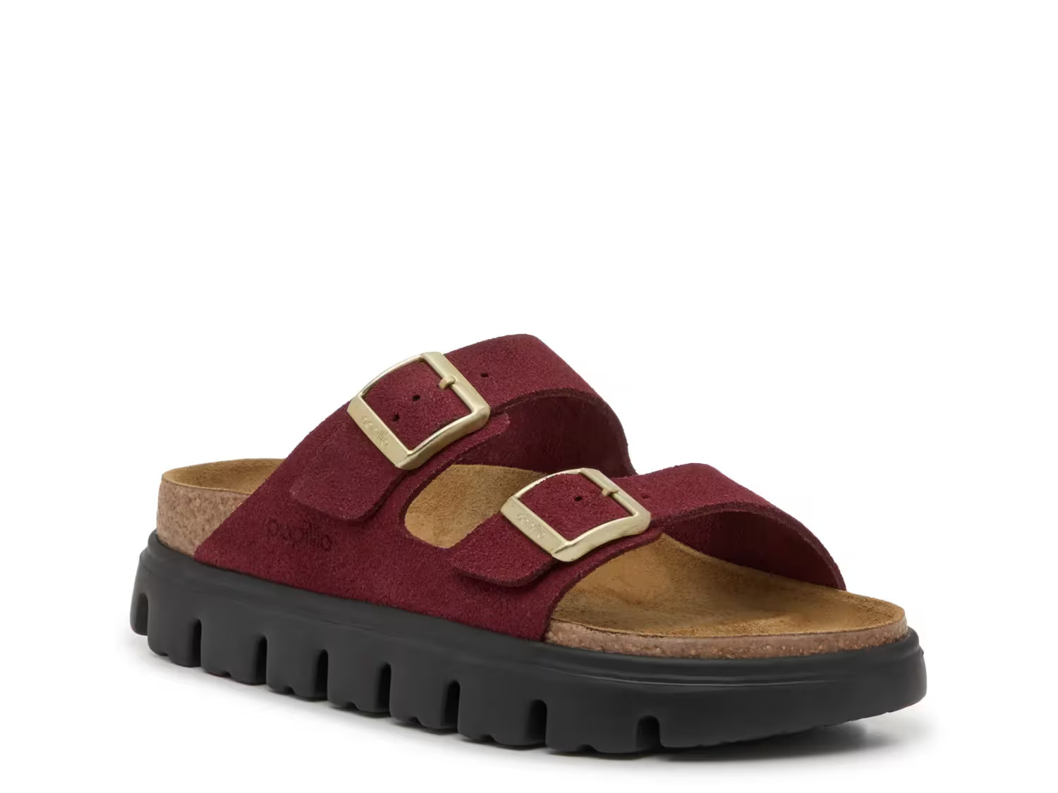 Birkenstock Papillio by Birkenstock Arizona Platform Slide Sandal | Women's | Burgundy | Size EU 39 / US Womens 8-8.5 / Mens 6-6.5 | Sandals | Footbed | Lug | DSW