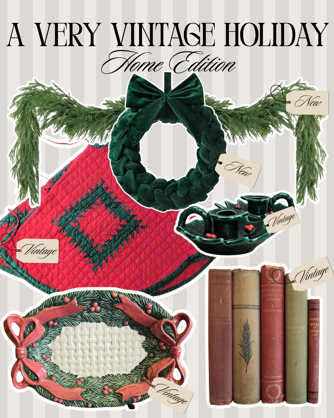 craving a classic, cozy Christmas decor this year! And of course, vintage is easiest way to do that 🎄featuring finds from Etsy and Fitz & Floyd



#LTKFindsUnder50 #LTKHome #LTKSeasonal