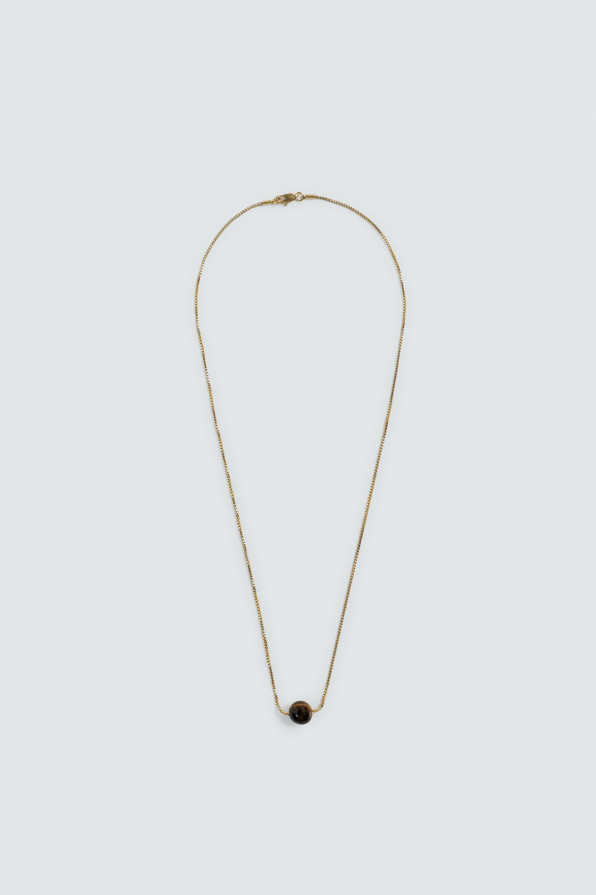 STONE PENDANT CHAIN | Zara US