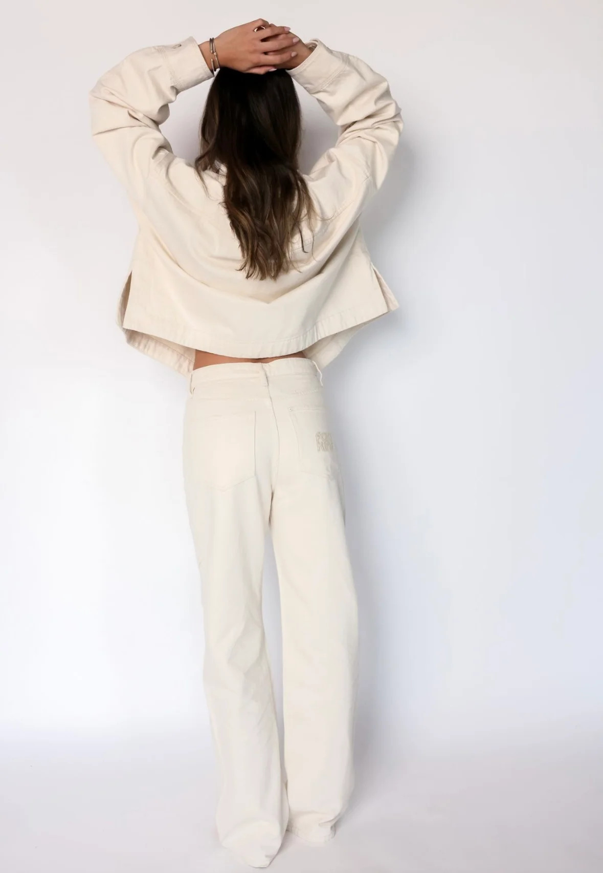 Ace High Denim Pants in Buttermilk | The Foxy Kind