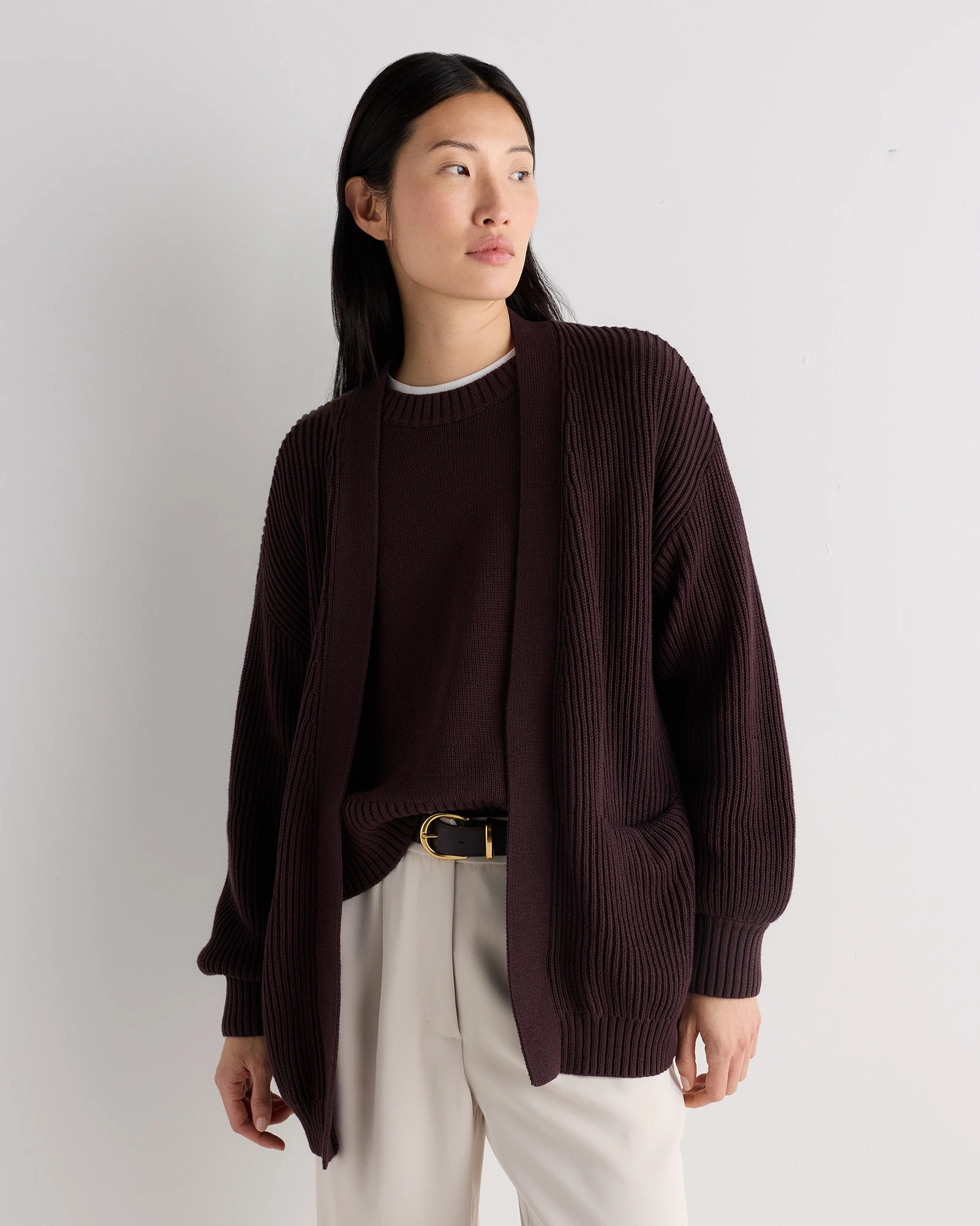 100% Organic Cotton Oversized Cardigan | Quince