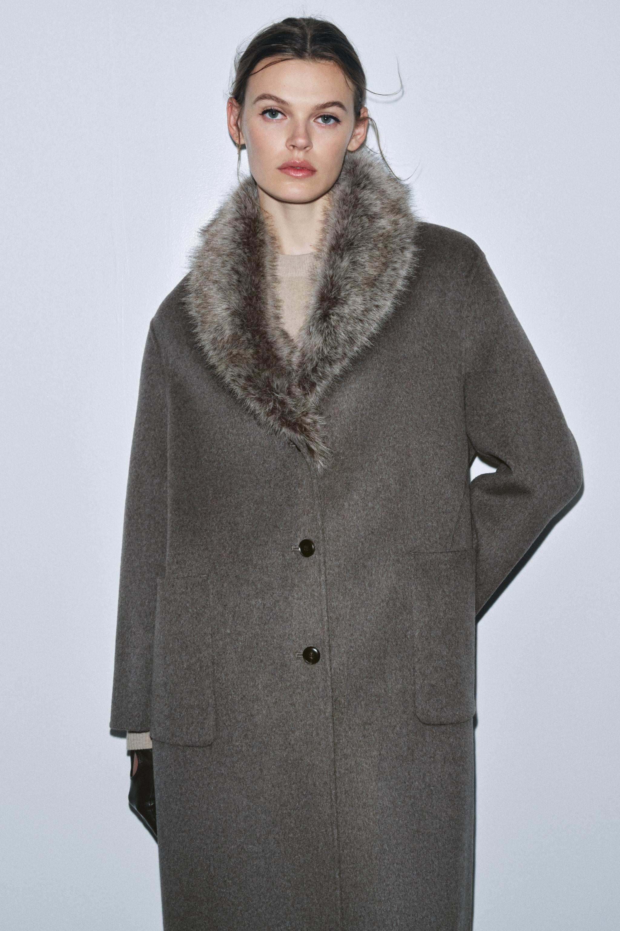 ZW COLLECTION LIMITED EDITION WOOL BLEND COAT | Zara UK