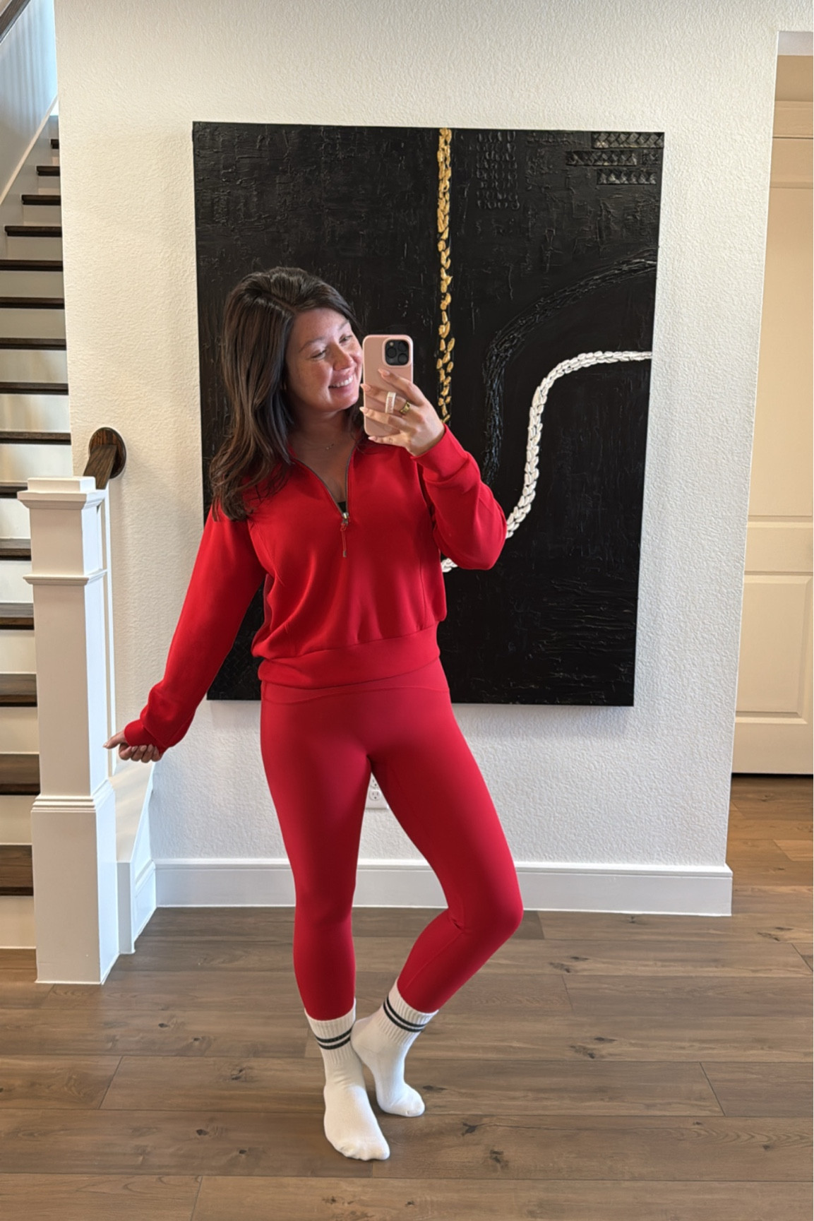 Starting off the week strong with Pilates. I absolutely loveee this spanx set. The material feels incredible and the leggings hold in the tummy. Size medium in the top, large in sports bra and leggings 

#LTKMidsize #LTKFitness #LTKActive