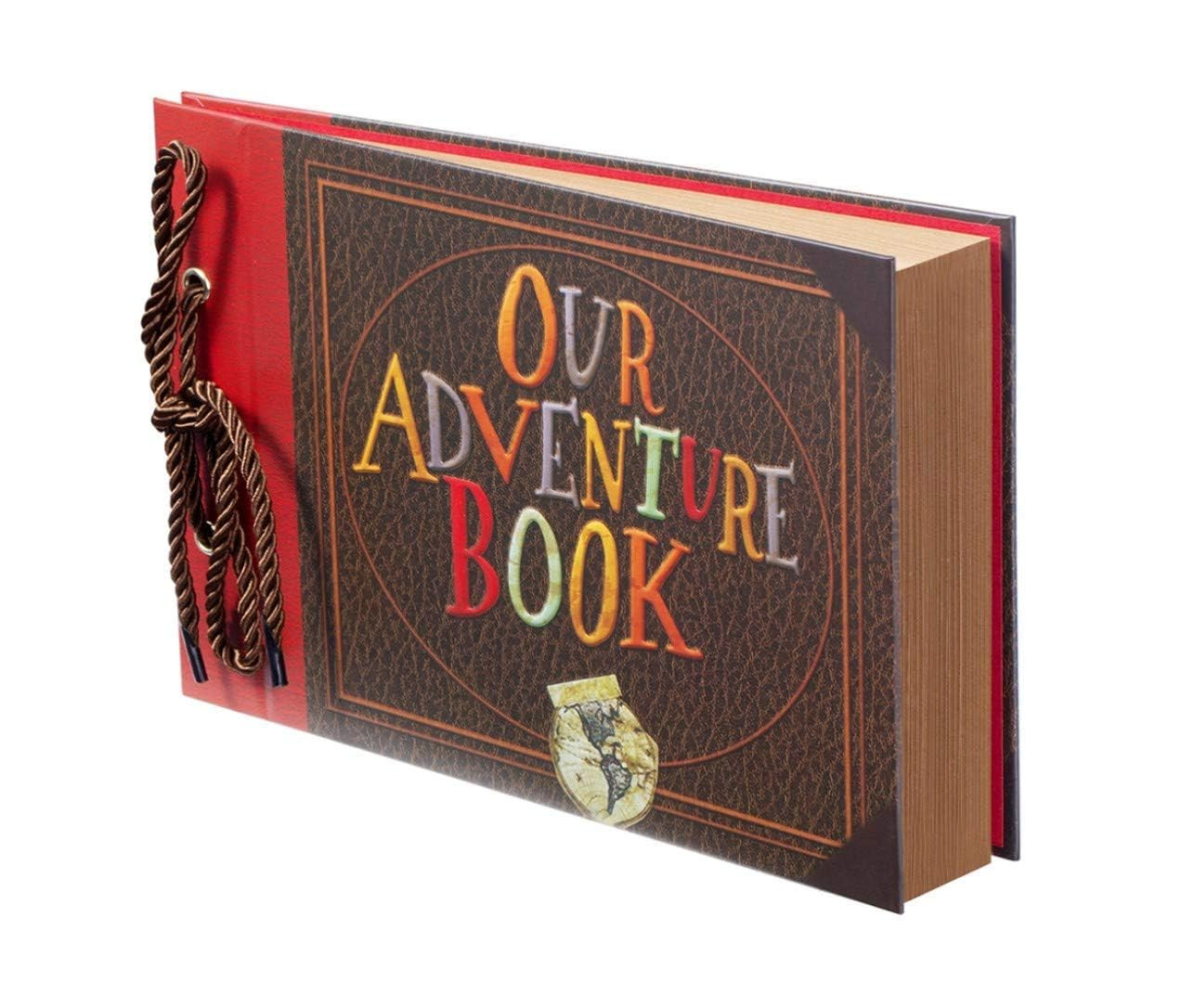 Scrapbook Photo Album,Our Adventure Book, Embossed Words Hard Cover Movie Up Travel Scrapbook for... | Amazon (US)