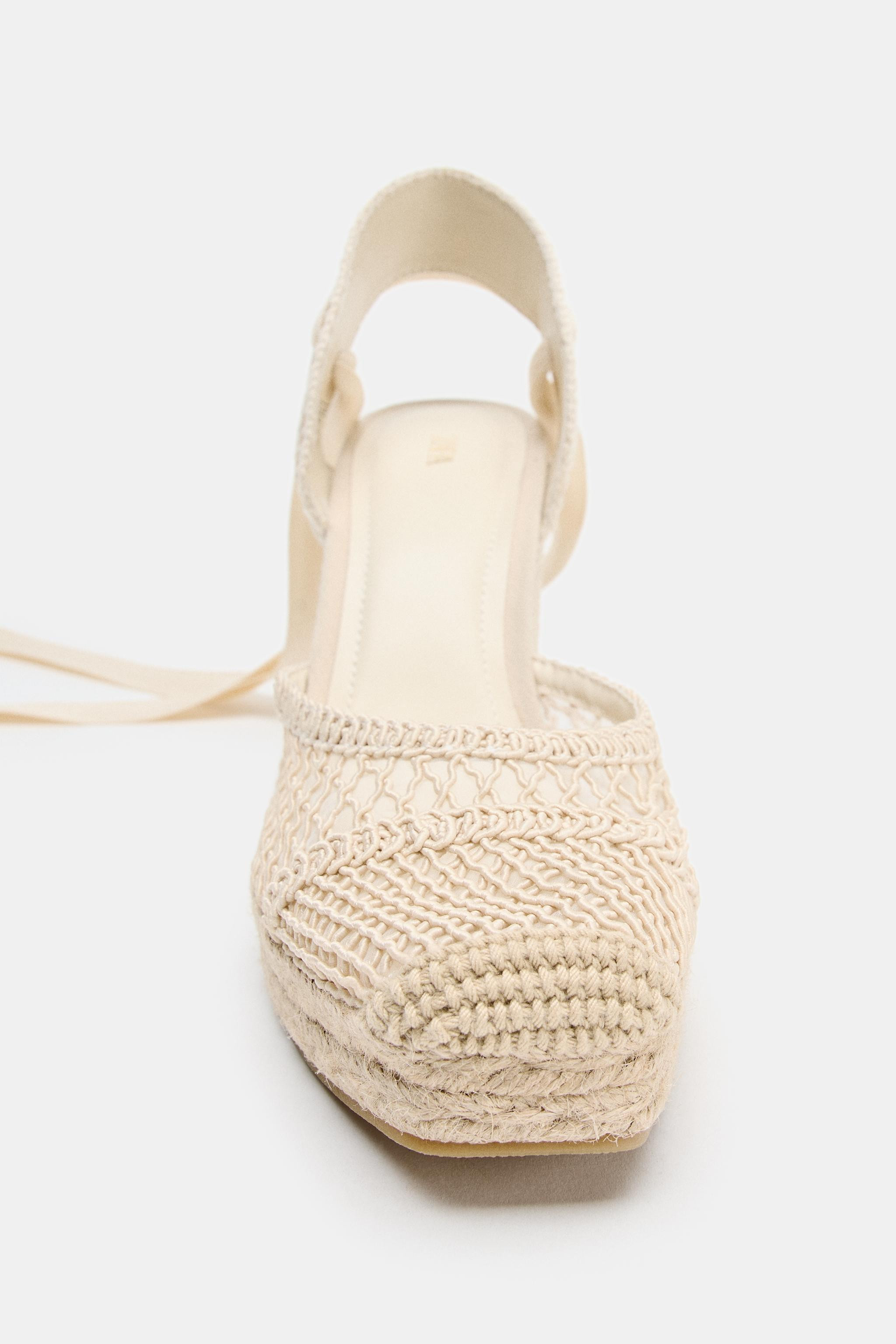 WOVEN WEDGE SANDALS | Zara US
