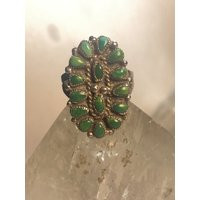 Turquoise Ring Zuni Petite Point Southwest Sterling Silver Girls Women Size 6.25 | Etsy (US)