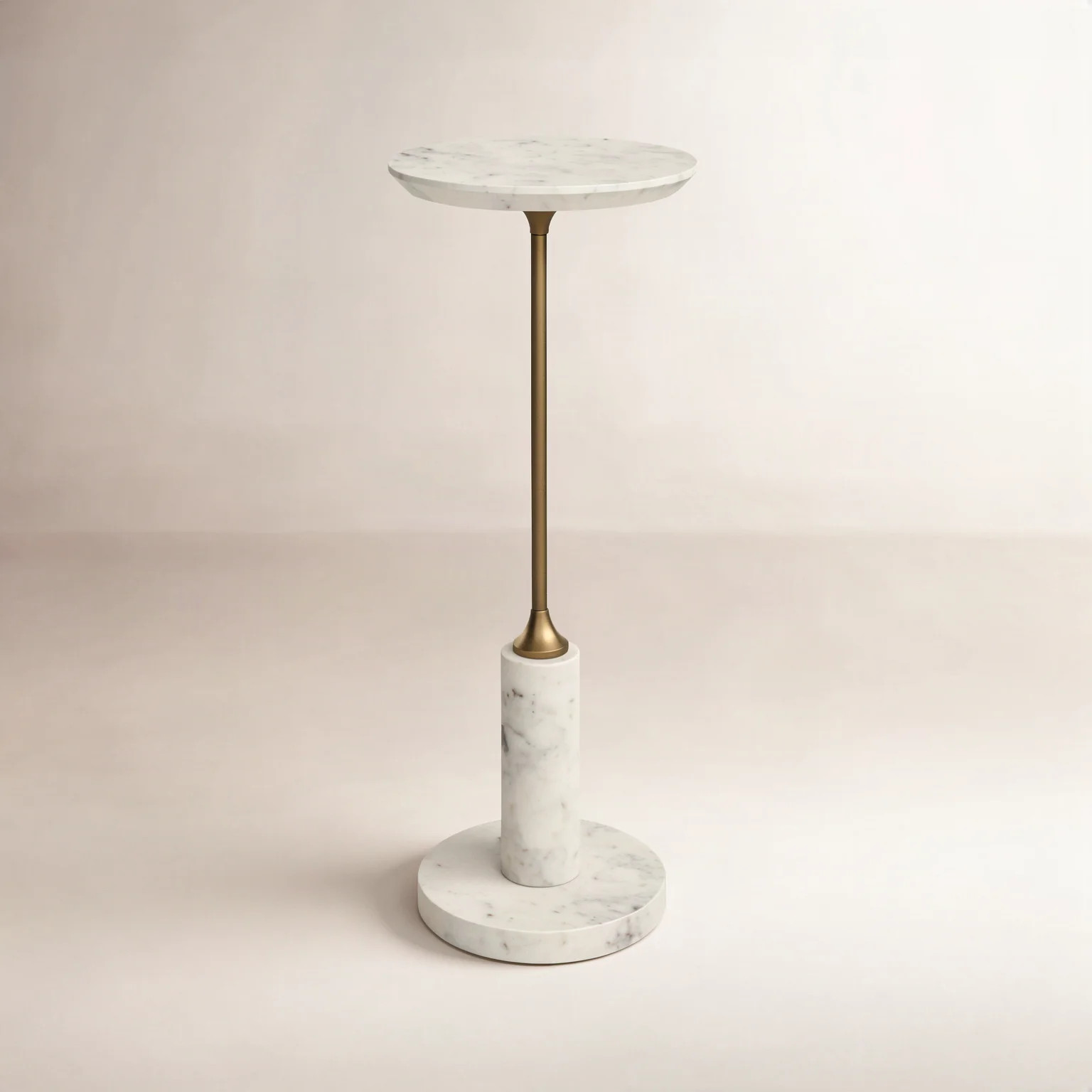 Brooksdale Genuine Marble Pedestal End Table | Wayfair North America