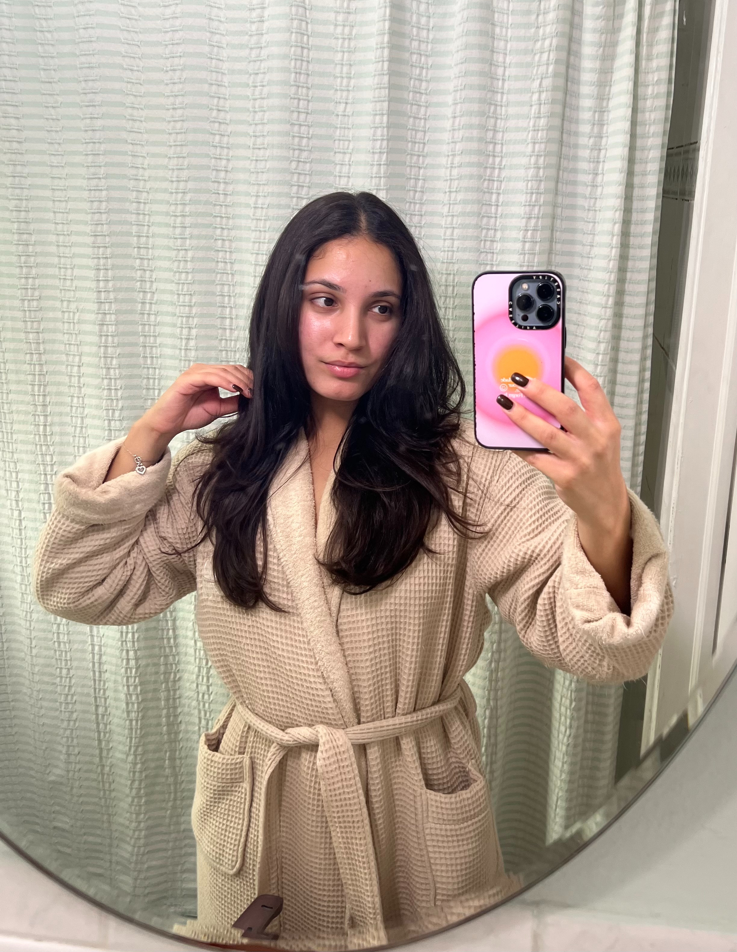 Wearing size S in this waffle robe. So cozy. 

 #LTKselfcare