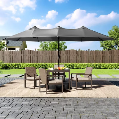 UPTIOT Rectangular Market Umbrella With Base | Target