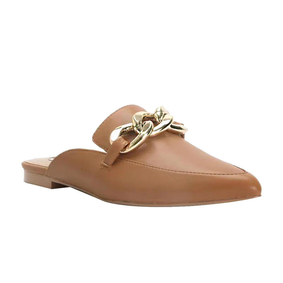 Jaxon Cognac Vegan Mule | Kell Parker