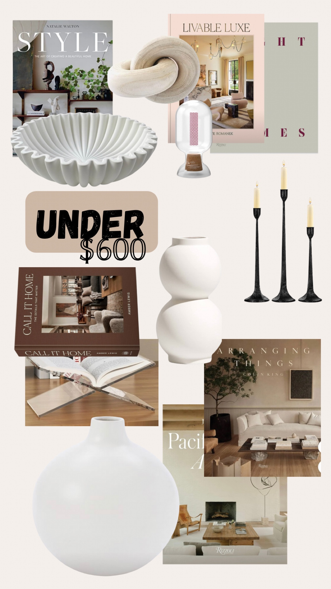 Everything you need to get that perfectly styled coffee table! 

#LTKGiftGuide #LTKhome #LTKfindsunder100