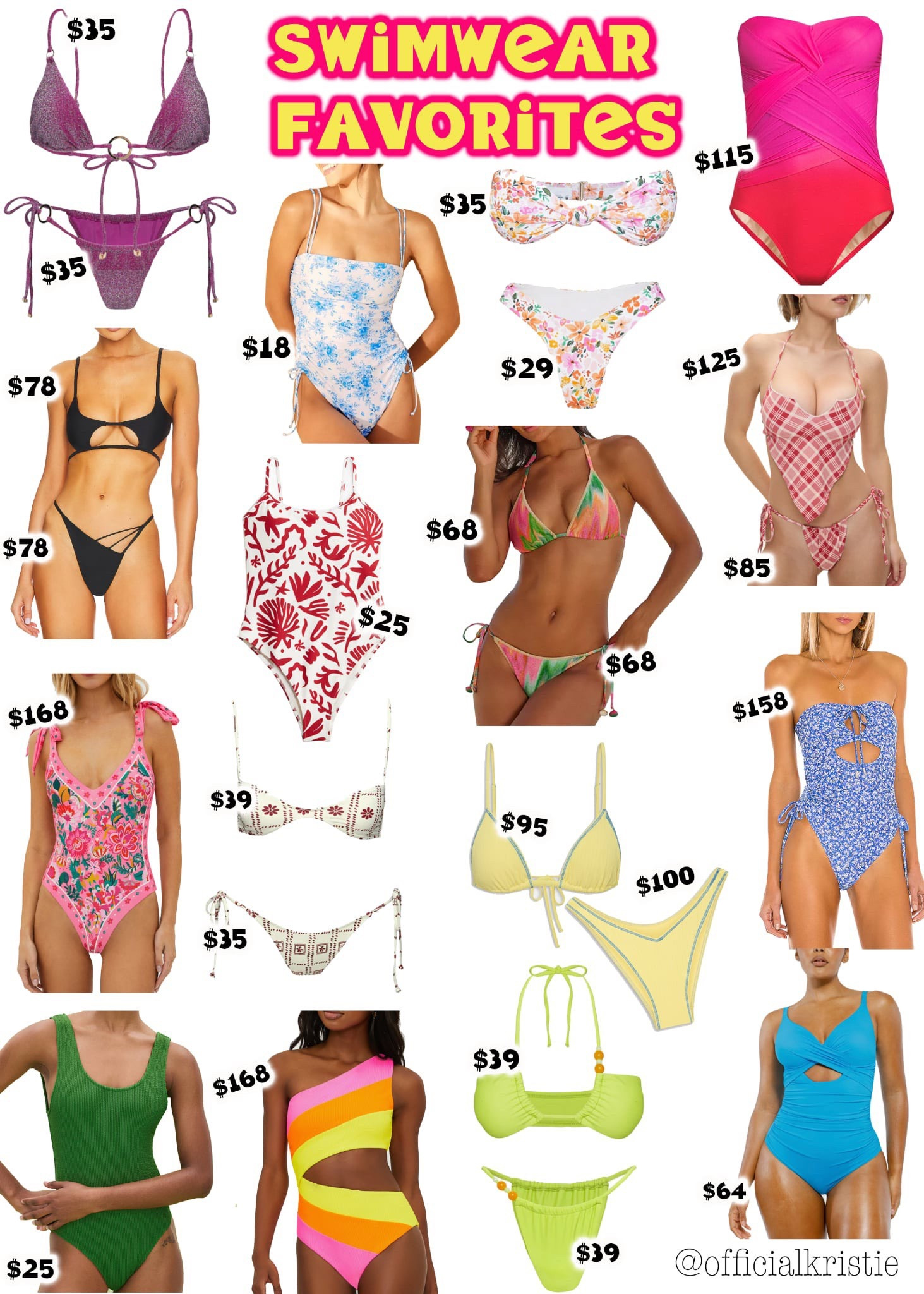 Is it really summer without a new swimsuit (or a few)? ☀️ From bright neon hues to flirty florals and shimmery metallics, I’ve rounded up 16 must-have swimsuits for every body and budget. Think bikinis, one-pieces, and statement cutouts from Nordstrom, H&M, Target, Frankie’s Bikinis, Princess Polly, Revolve, and Bloomingdale’s. #LTKswim #VacationStyle #SwimwearSeason

#LTKSwim #LTKSummerEdit