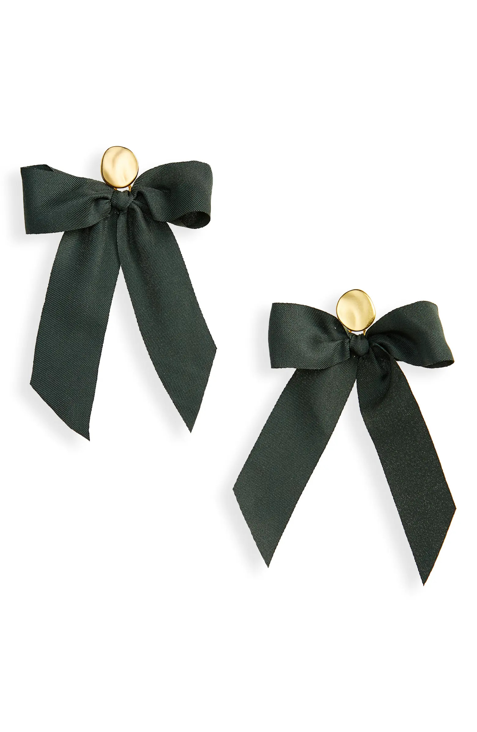 Madewell Satin Bow Statement Earrings | Nordstrom | Nordstrom