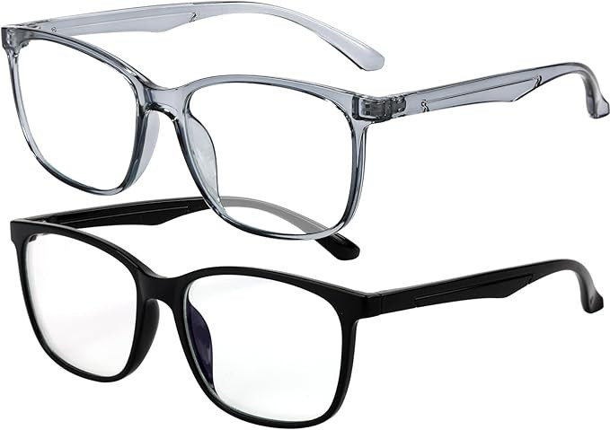 Blue Light Blocking Glasses Square Fashion Computer/Gaming/TV/Phone-Blue Light Filtering for Men ... | Amazon (US)