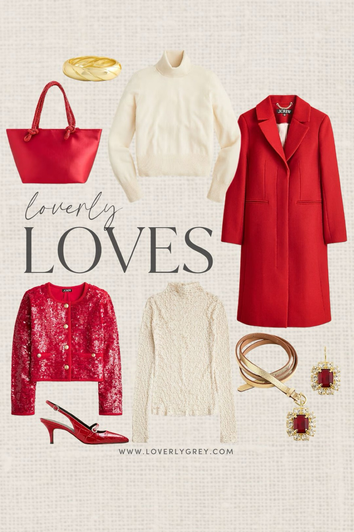 Loverky loves red! These J. Crew pieces are perfect for the holidays. Loverly Grey, holiday fashion 

#LTKHoliday #LTKSeasonal #LTKStyleTip