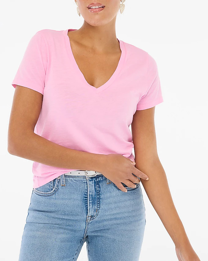 Short-sleeve vintage cotton V-neck tee | J.Crew Factory