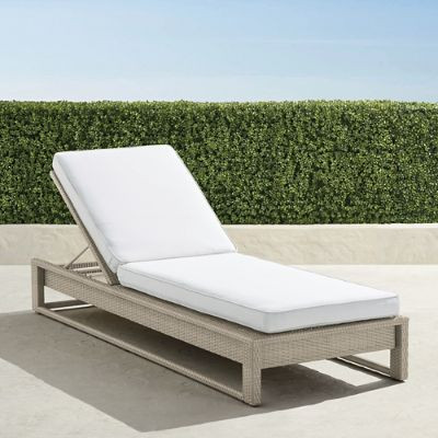 Palermo Chaise Lounge with Cushions in Dove Finish | Frontgate