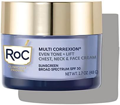 RoC Multi Correxion 5 in 1 Chest, Neck, and Face Moisturizer Cream with SPF 30 HexylR Complex, Vitam | Amazon (US)