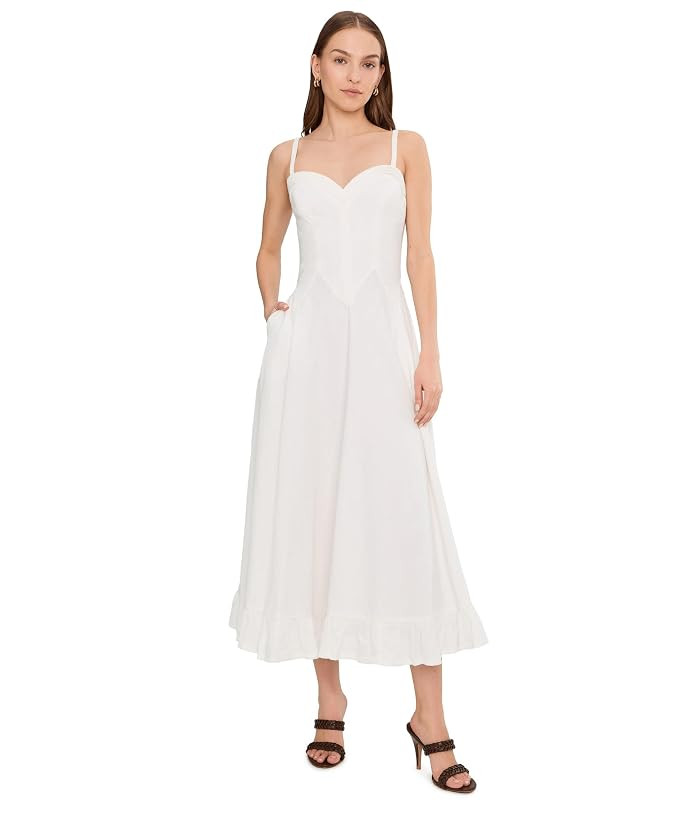 Free People Another Season Midi PFD Women's Dress Coconut Milk : XS (Women's 0-2), Cotton | Zappos.com